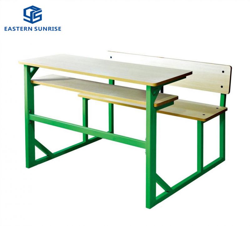 School Furniture Student Desk with Chair for Double