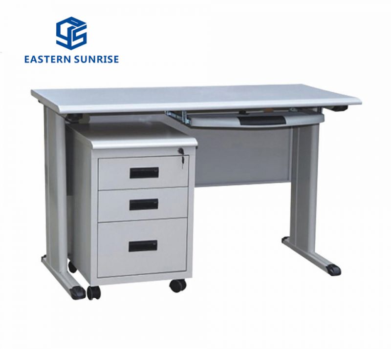 Office Table with Underdesk Drawer Cabinet