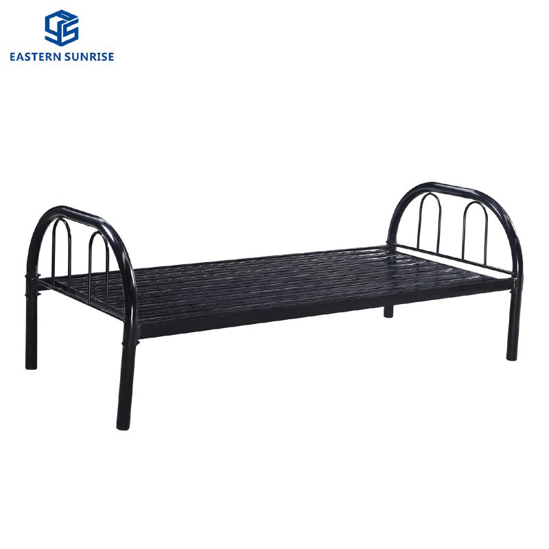Metal Single Layer Bed Frame for Labour Dormitory