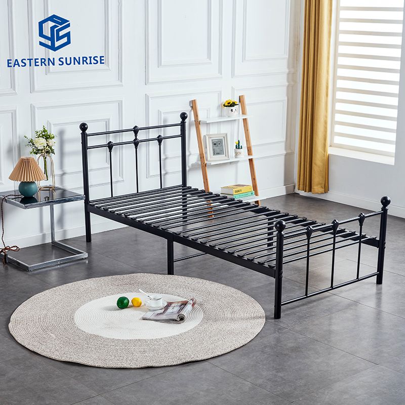 Fully Detachable Metal Bed Frame Steel Adult Dormitory Bed