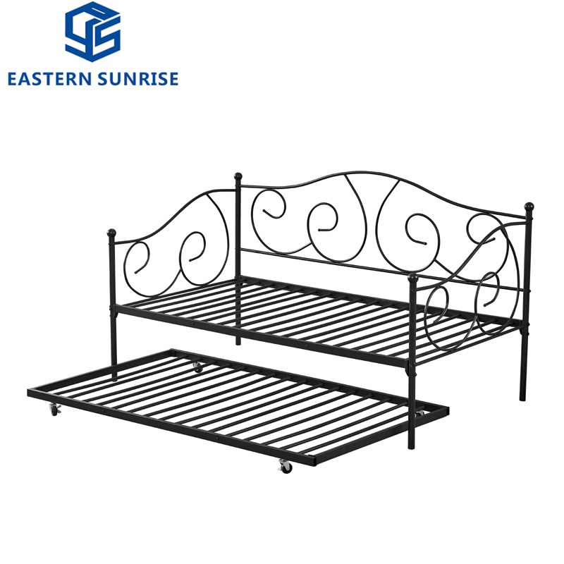 Modern Design Metal Sofa Single Bed Frame Iron Sleeping Day Bed